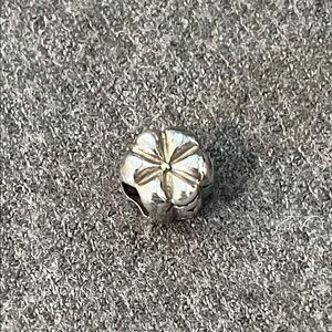 Sterling Flower Slide Bead/Charm